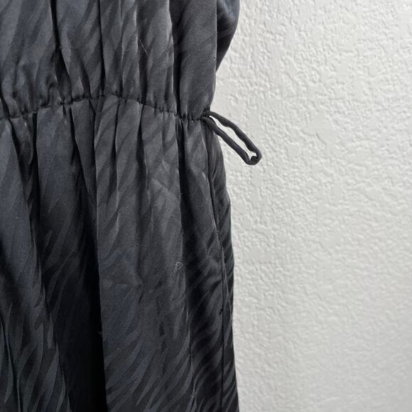 19 Cooper Lightweight Black Zebra Ruffled Sleeveless Pants Jumpsuit XL NWT - Picture 10 of 15